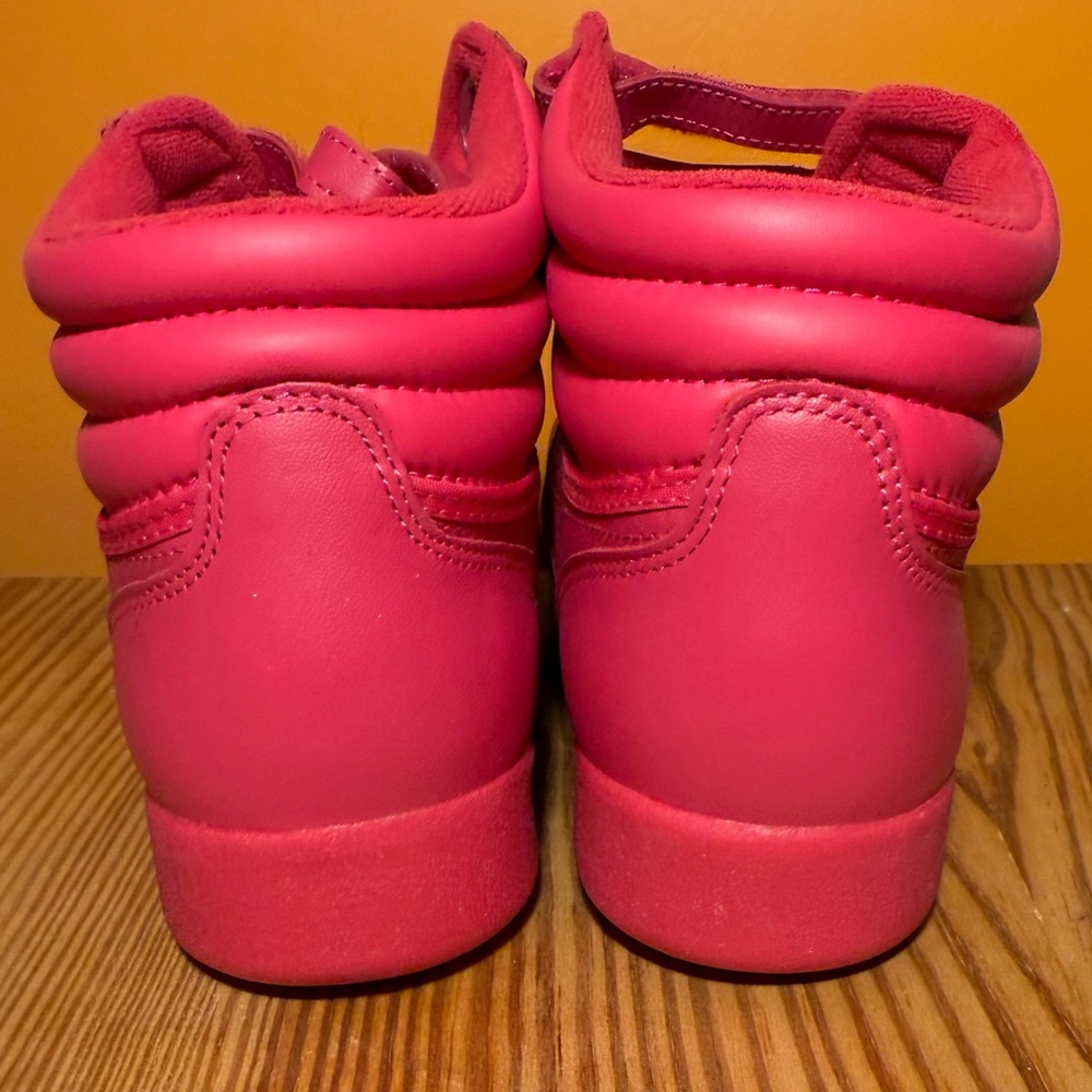 Reebok Women's Pink High-Top Sneakers - Picture 3 of 4
